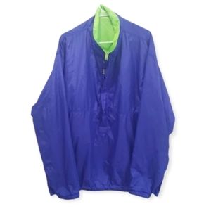 Patagonia vintage purple and green reversible windbreaker
